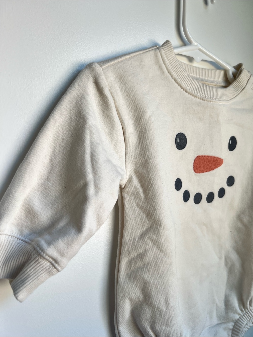 Little Planet by Carter’s Organic Cotton Snowman Bodysuit Sweatshirt 6M